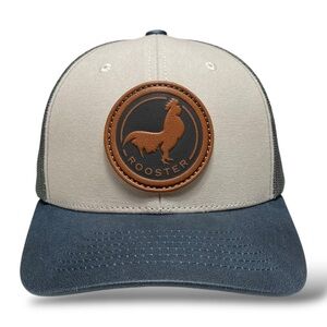 Mexico Rooster Trucker Hat – Leather Patch, Snapback